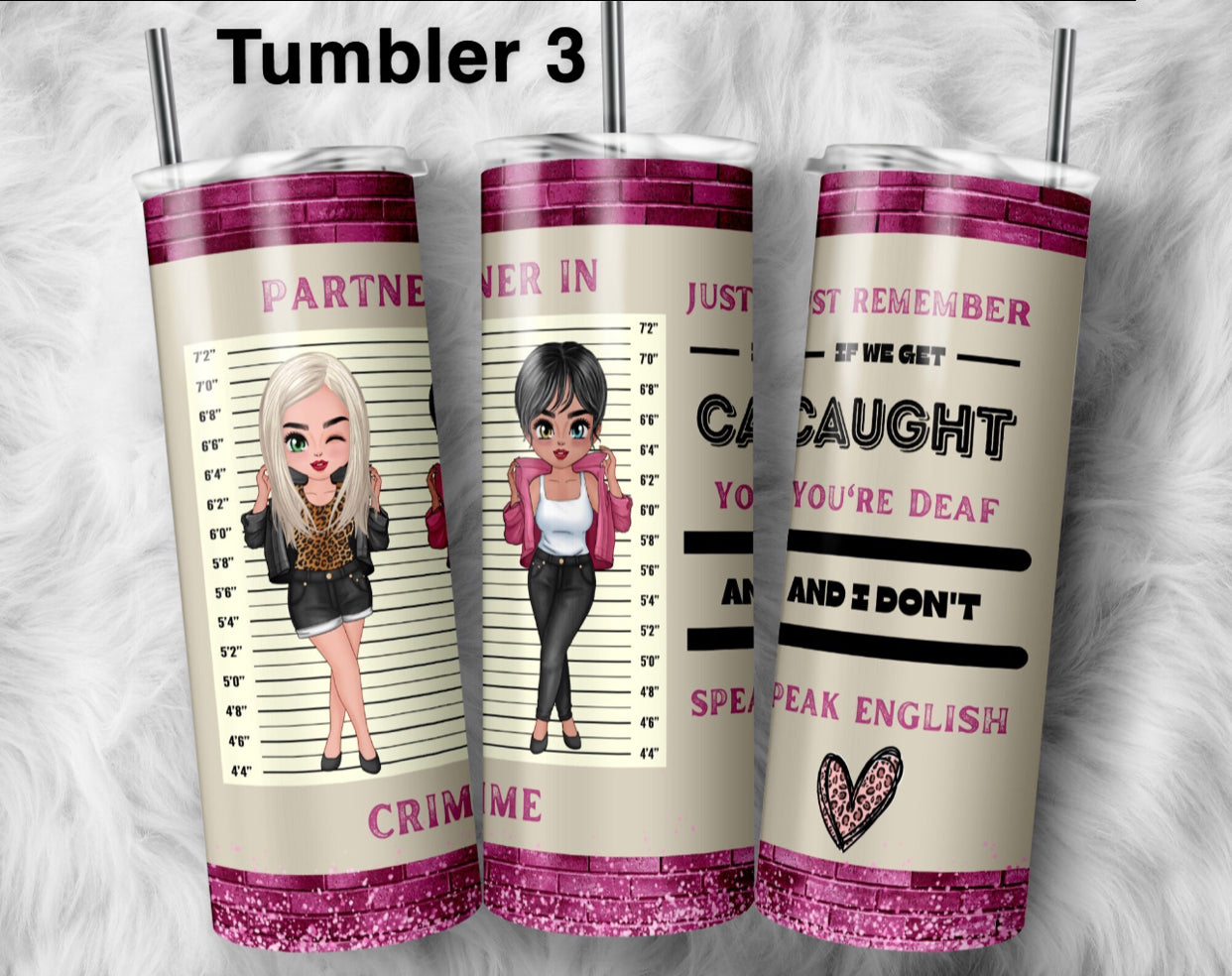Partners in Crime 20oz Tumbler