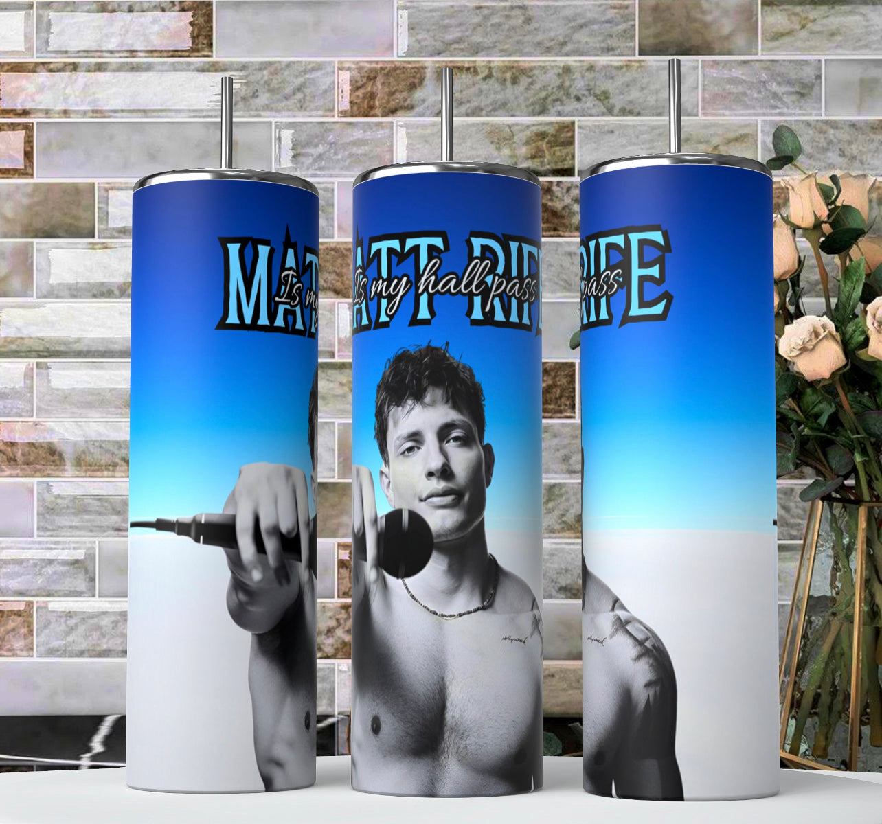 Matt Rife Blue Fade 20oz Tumbler