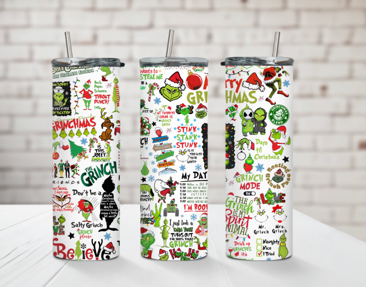 20oz Grinch Tumbler