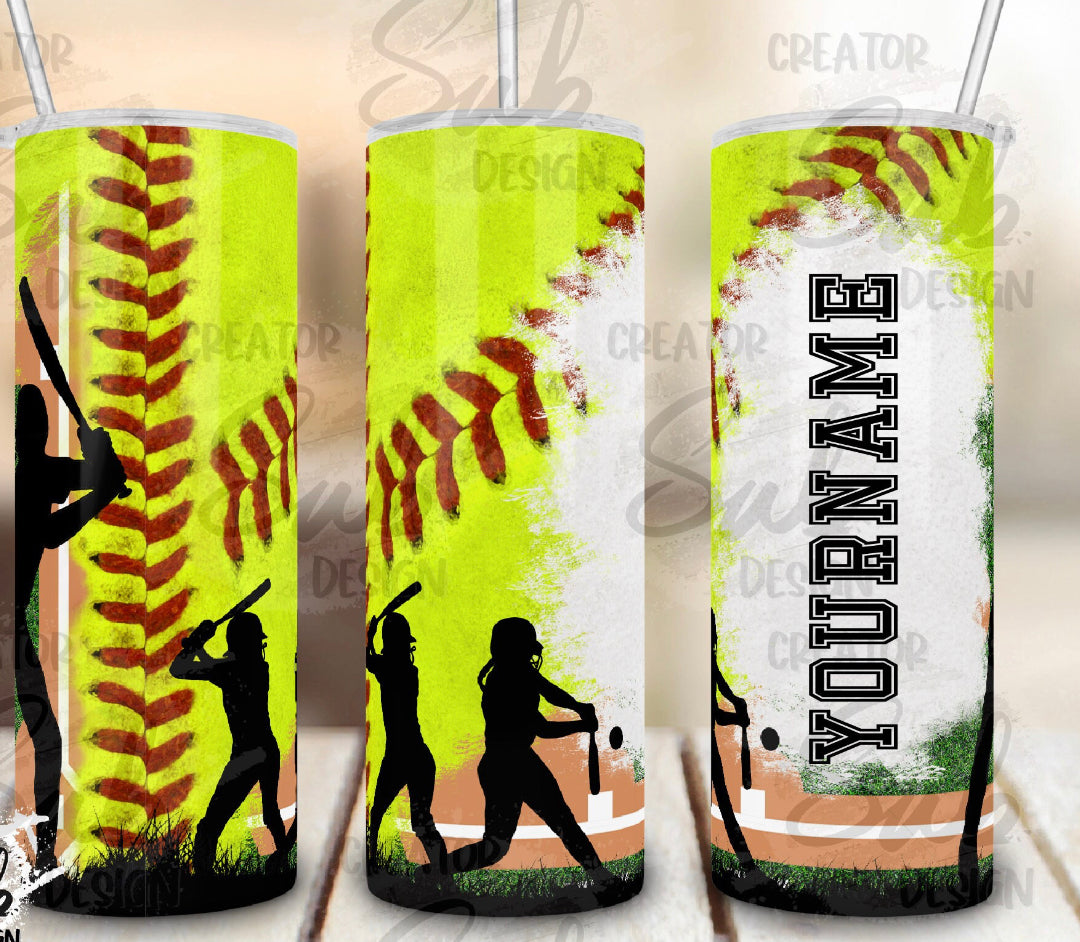 Softball 20oz Tumbler