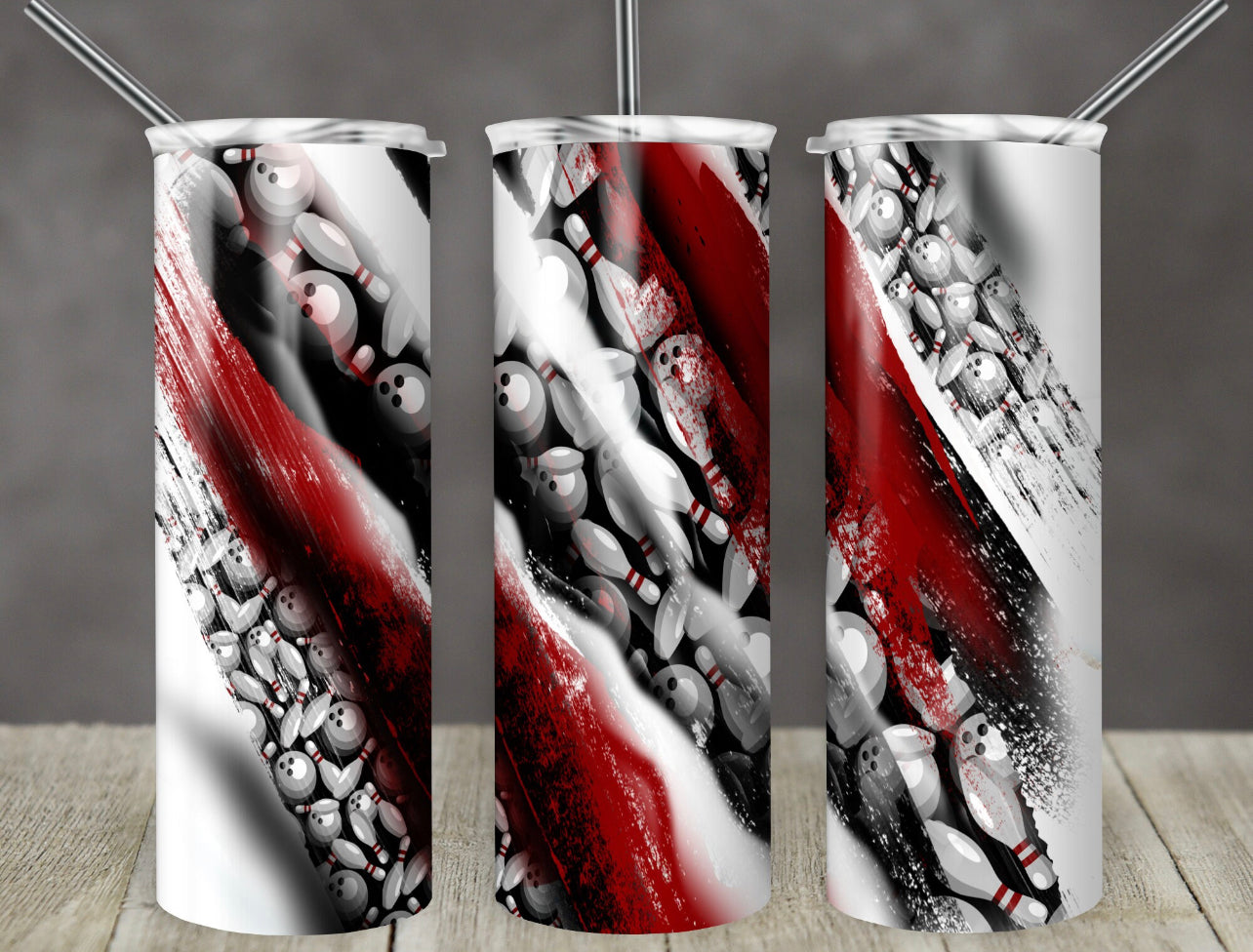 Red/Yellow Bowling 20oz Tumbler