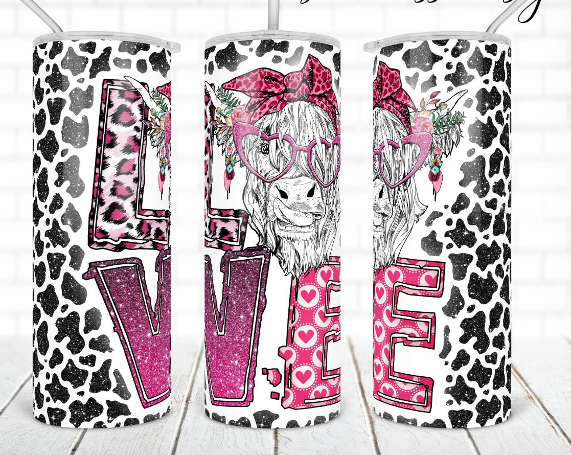 Love Cow 20oz Tumbler