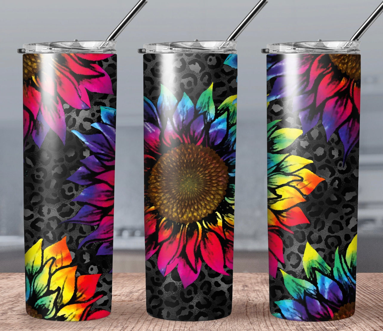 Sunflower Rainbow 20oz Tumbler