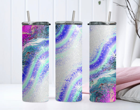 Glitter Multi Color Tumbler