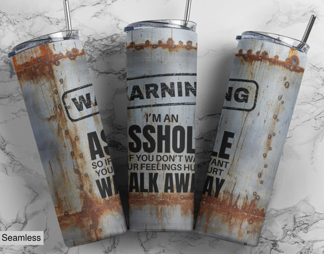 Warning 20oz Tumbler
