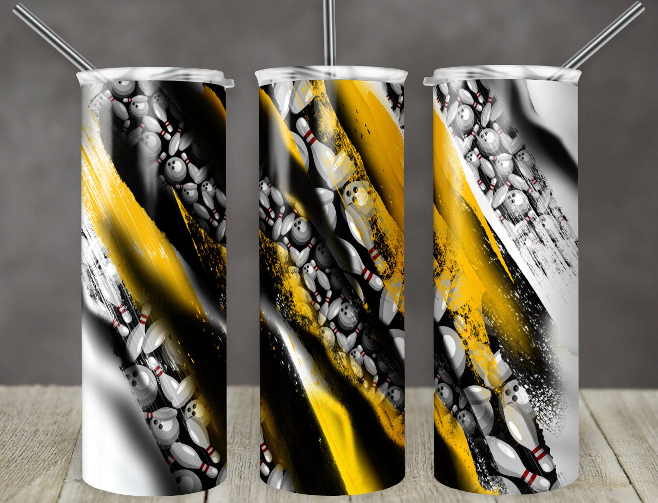 Red/Yellow Bowling 20oz Tumbler