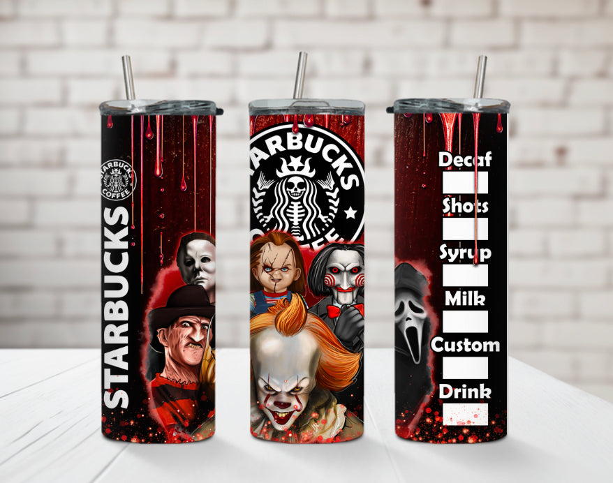 Halloween Starbucks Movie Tumbler