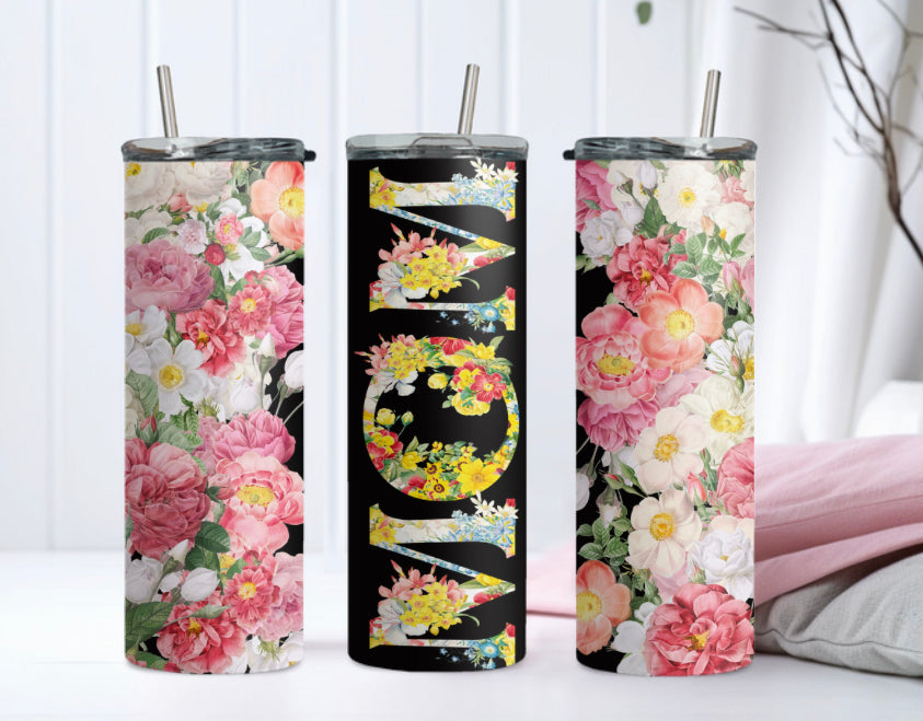 Flower Mom Tumbler