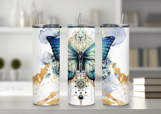 Blue butterfly Tumbler
