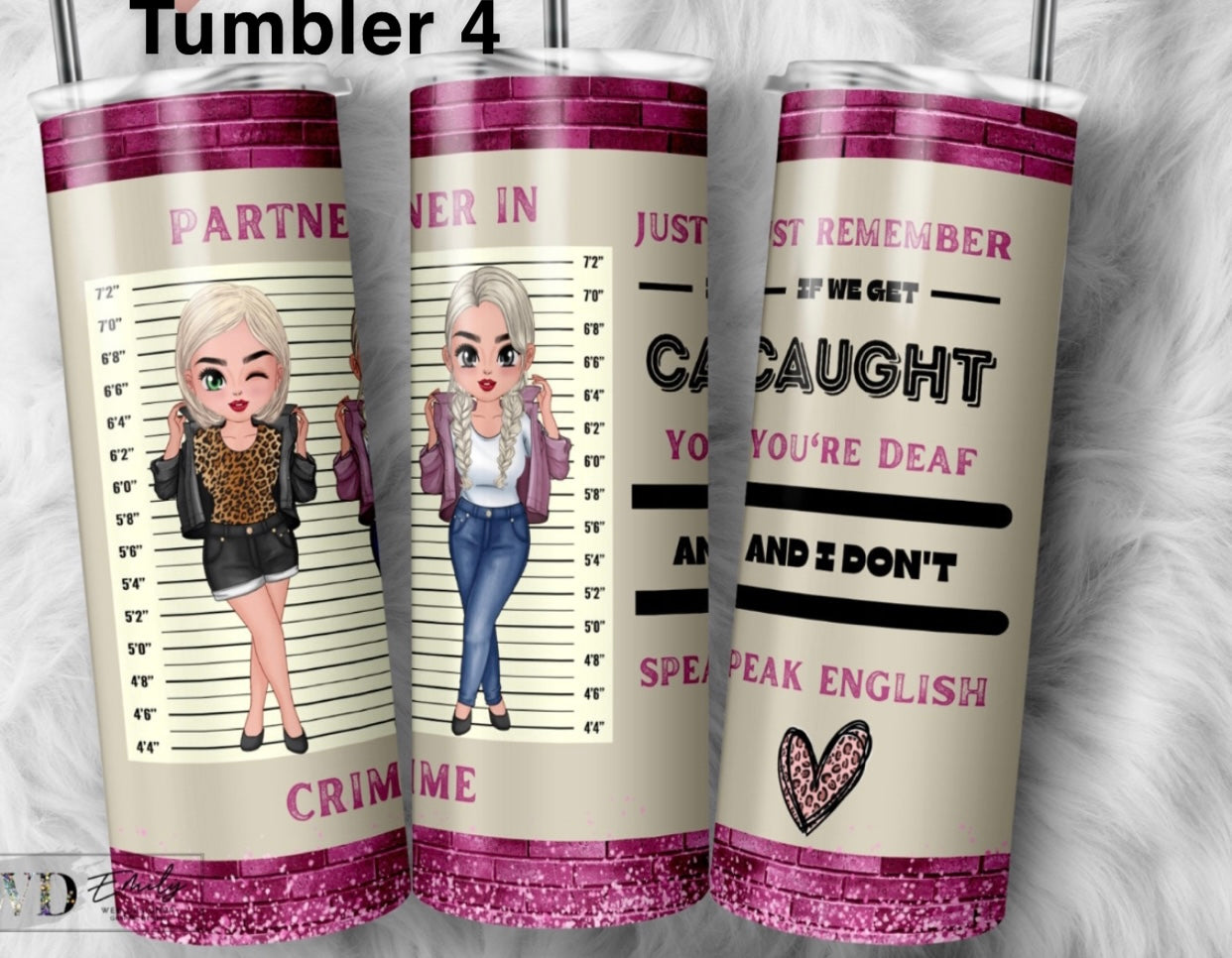 Partners in Crime 20oz Tumbler