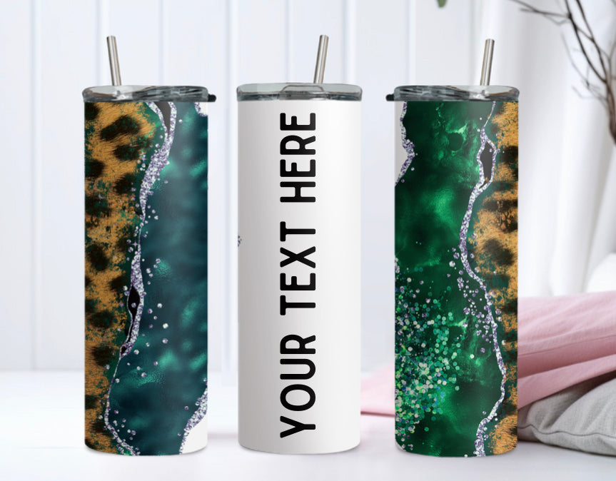 Green Cheetah Tumbler