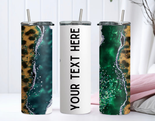 Green Cheetah Tumbler