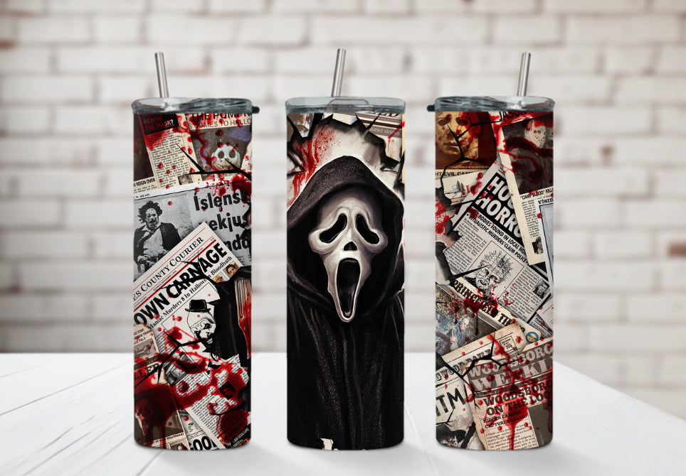 Scream Newspaper Tumbler