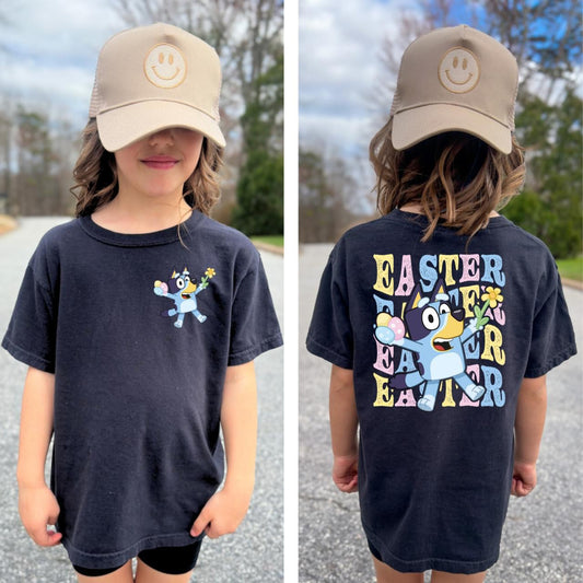 Bluey Pink Easter Youth/Toddler/Onesie Tee
