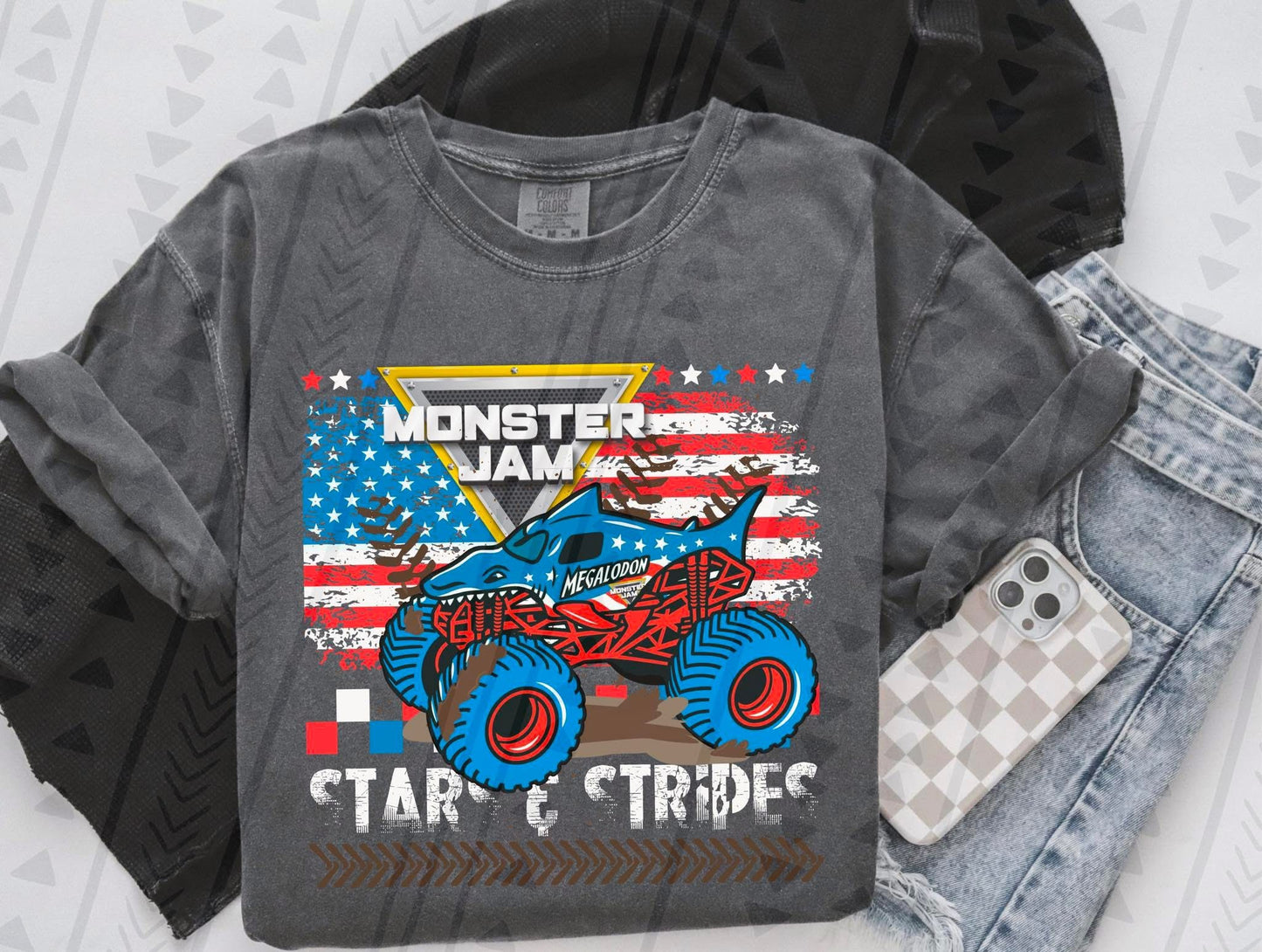 MJ Stars & Stripes Youth/Toddler/Onesie Tee (you pick truck)