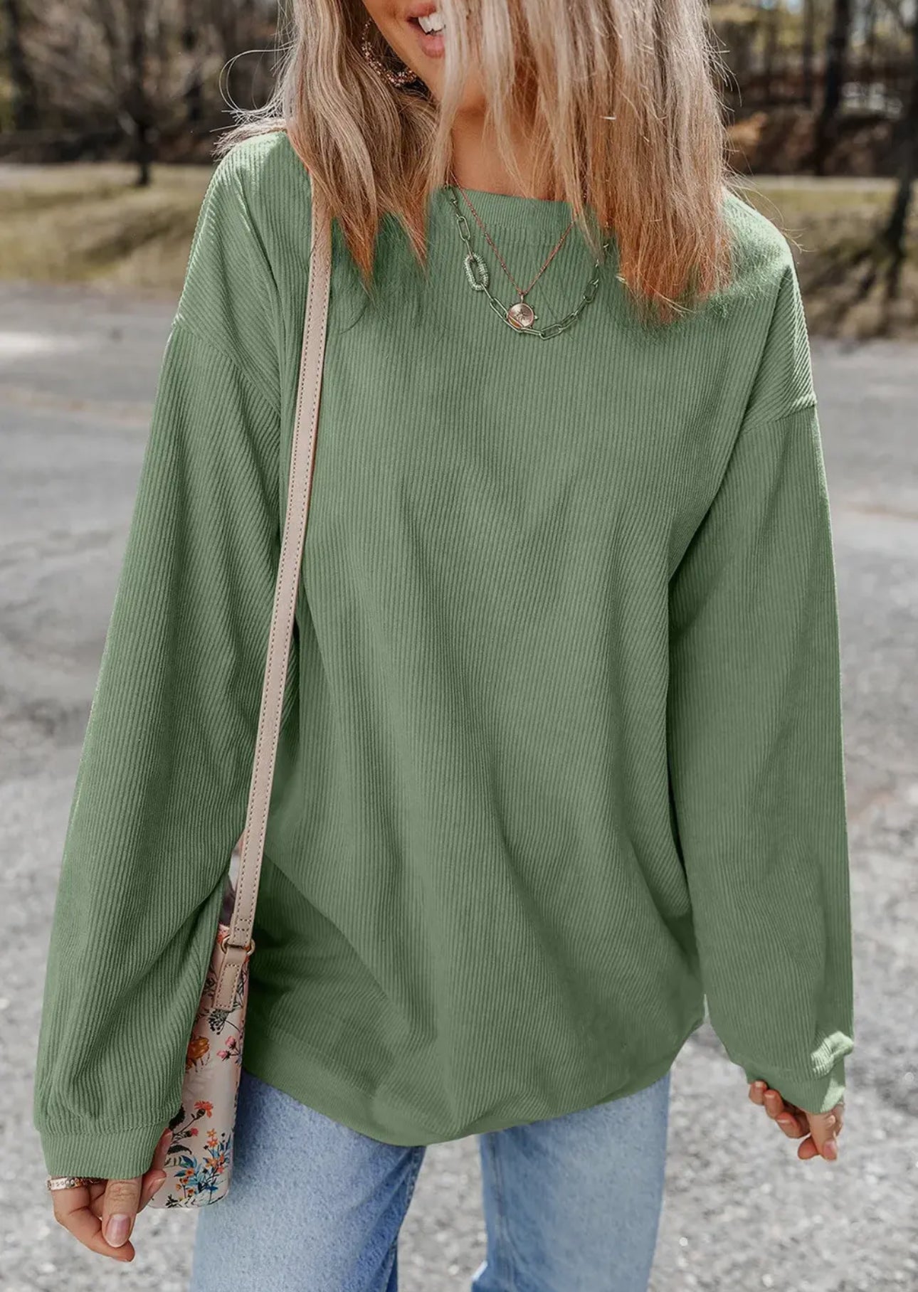 Corded Crewneck