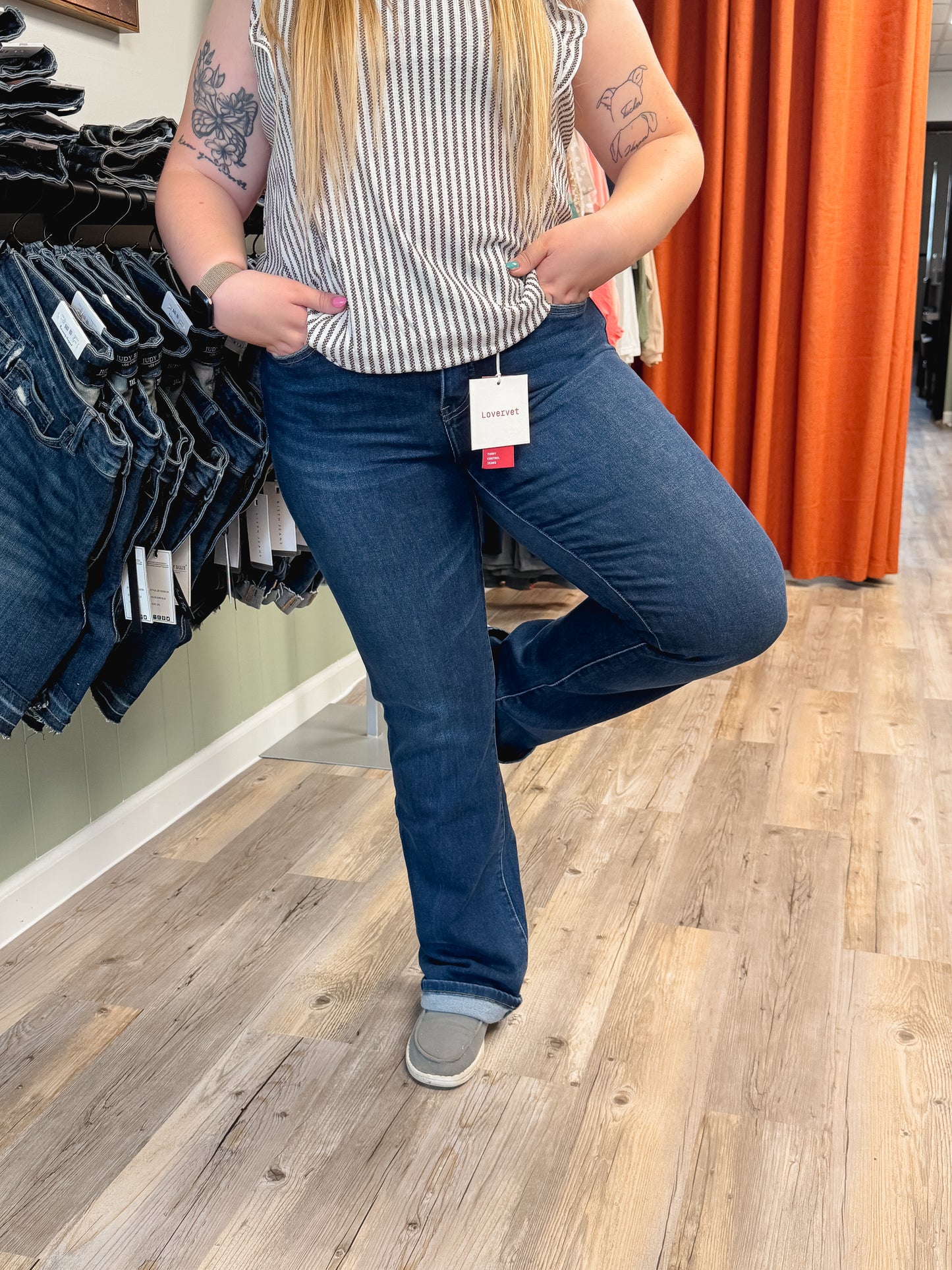 Rodeo Ready Bootcut Jeans - Tummy Control High Rise Full Length LV1599