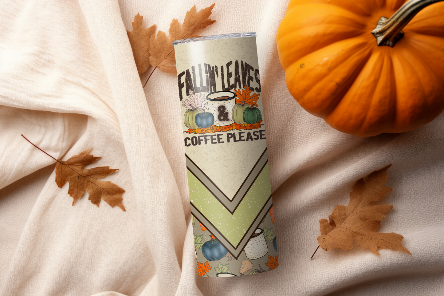Fallin' Leaves & Coffee Please Tumbler