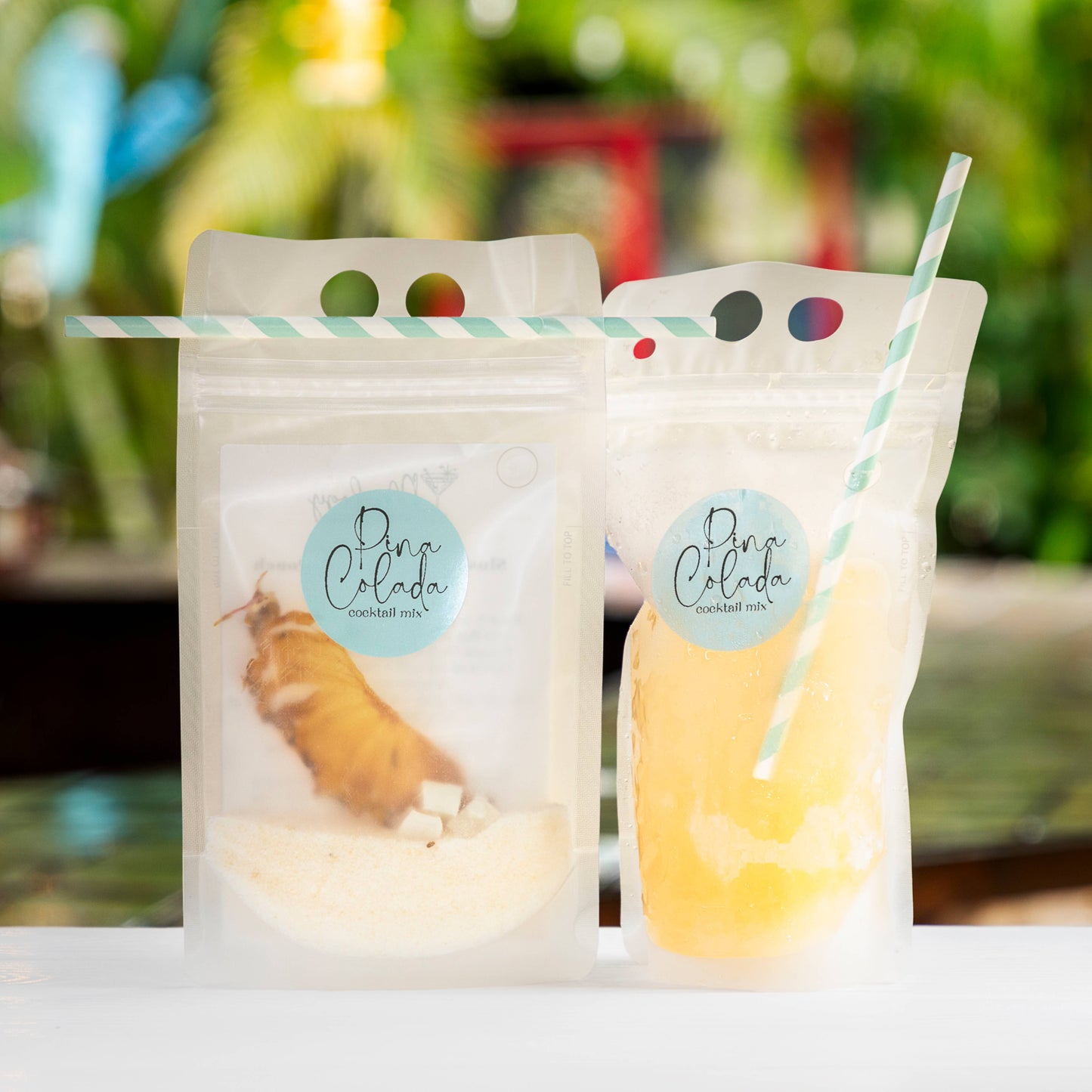 Slush Cocktail Pouches (comes with straw)