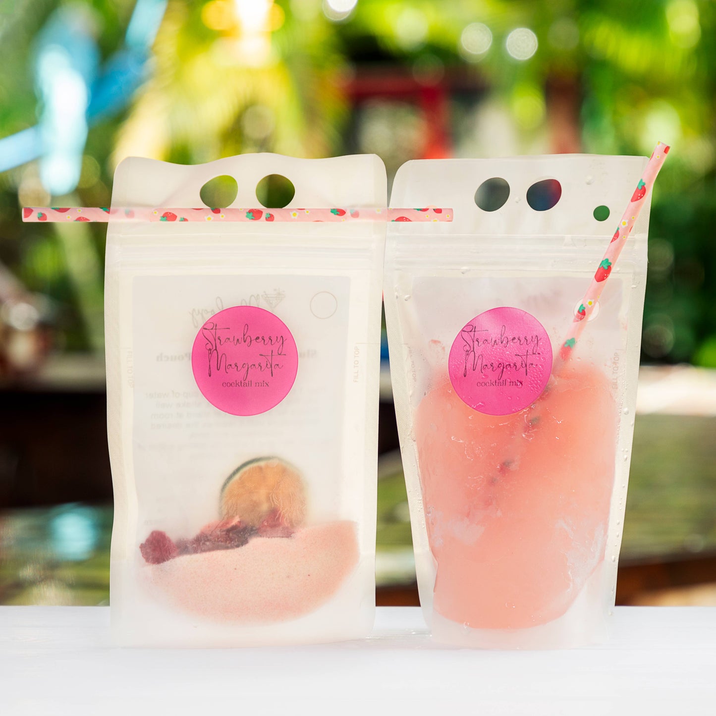 Slush Cocktail Pouches (comes with straw)