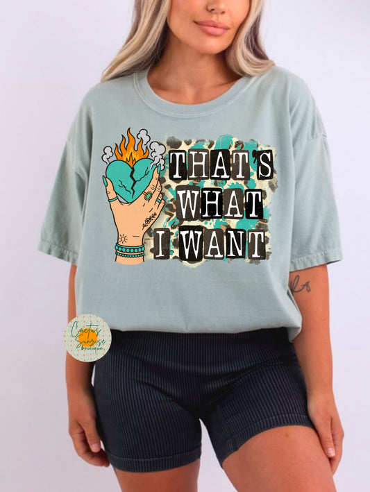 That’s what I want -MW