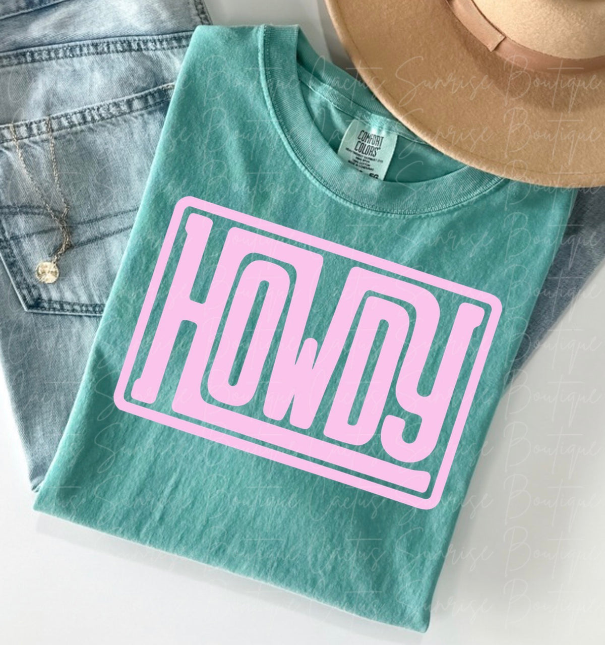 Howdy- light pink