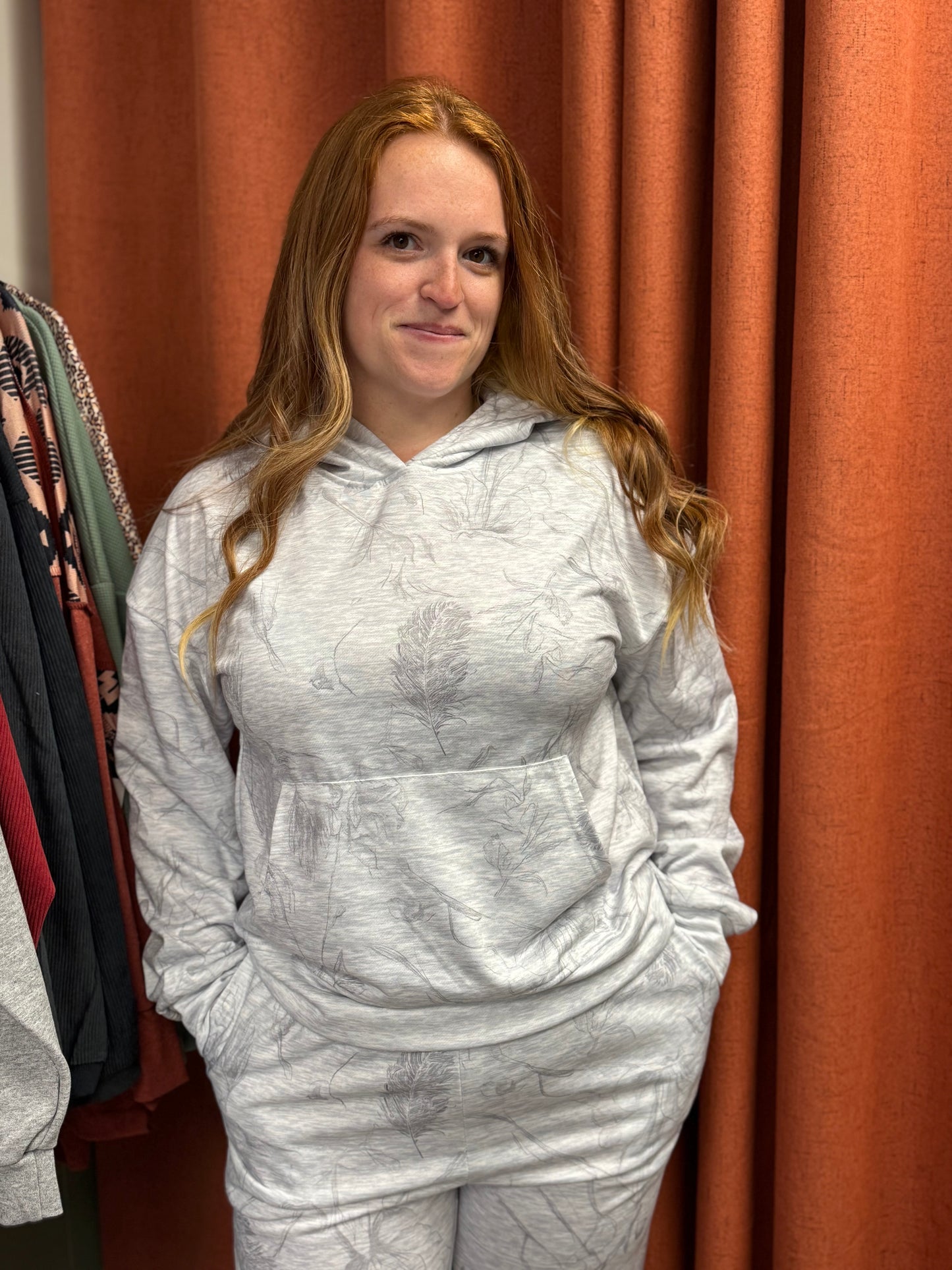2 piece hooded sweat set