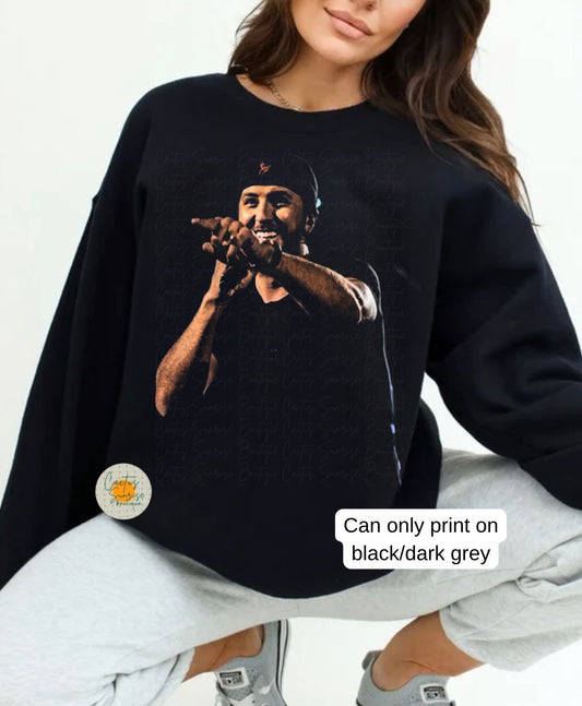 Luke B Half-Tone (only on black/dark grey apparel)