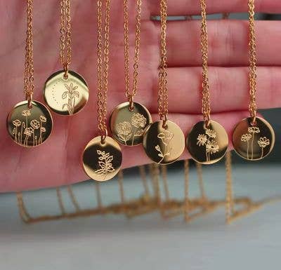 Birth Flower Necklace