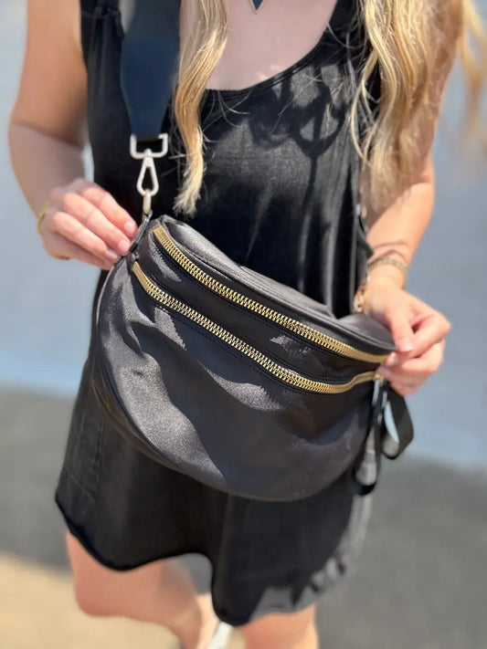 Nylon Double Zip Bum Bag #802