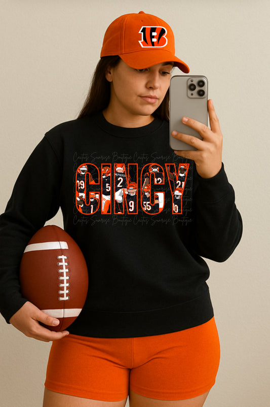 Cincy- Orange Outline