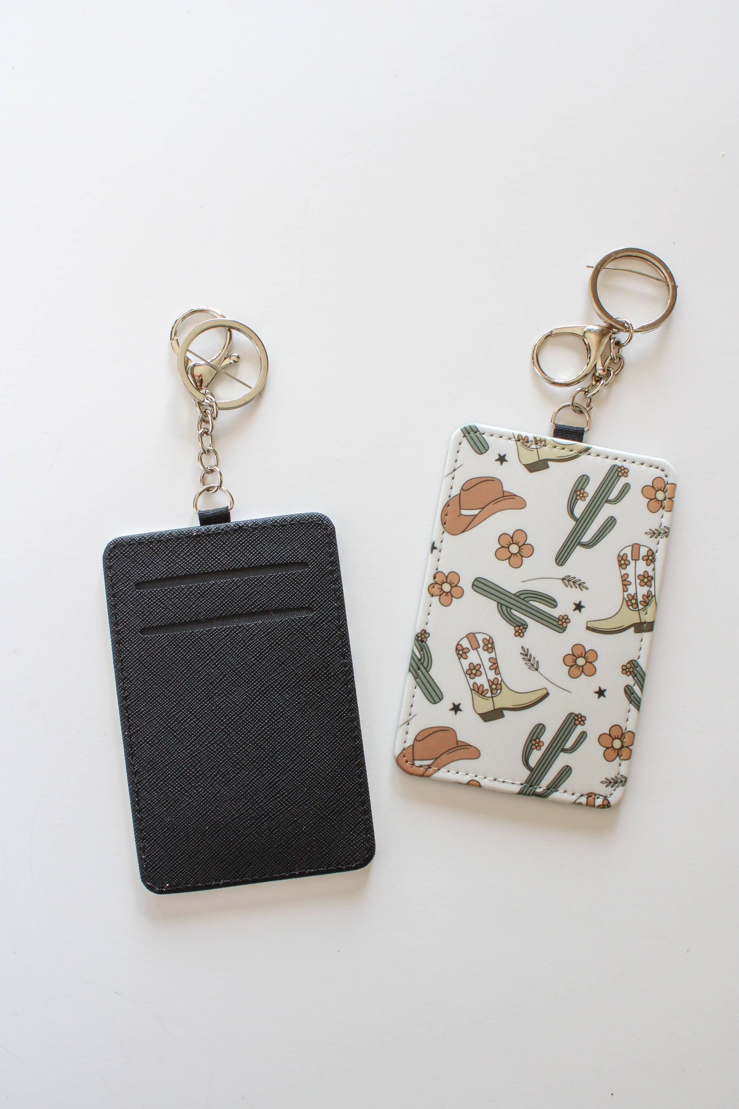 Card Holder with 2 Slots, Compact ID Holder for Work & Trave