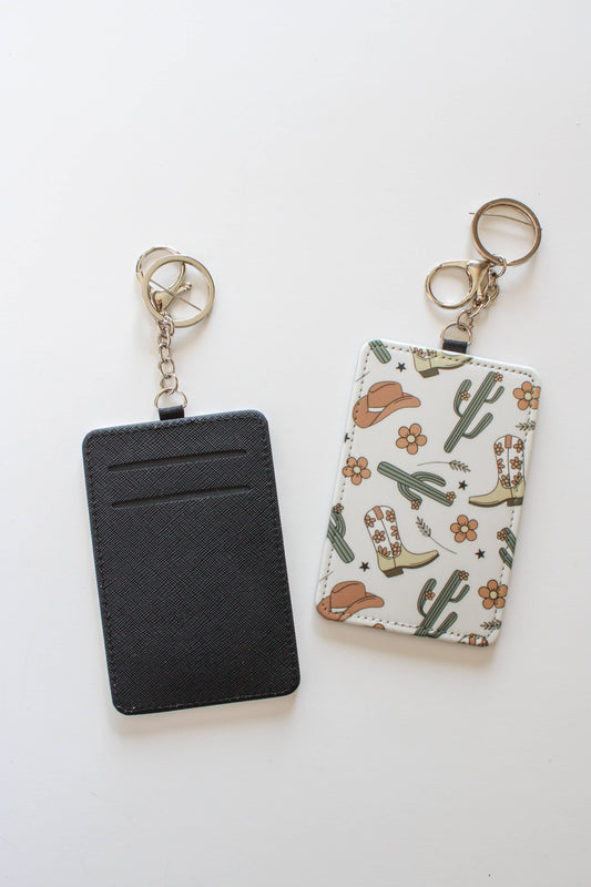 Card Holder with 2 Slots, Compact ID Holder for Work & Trave