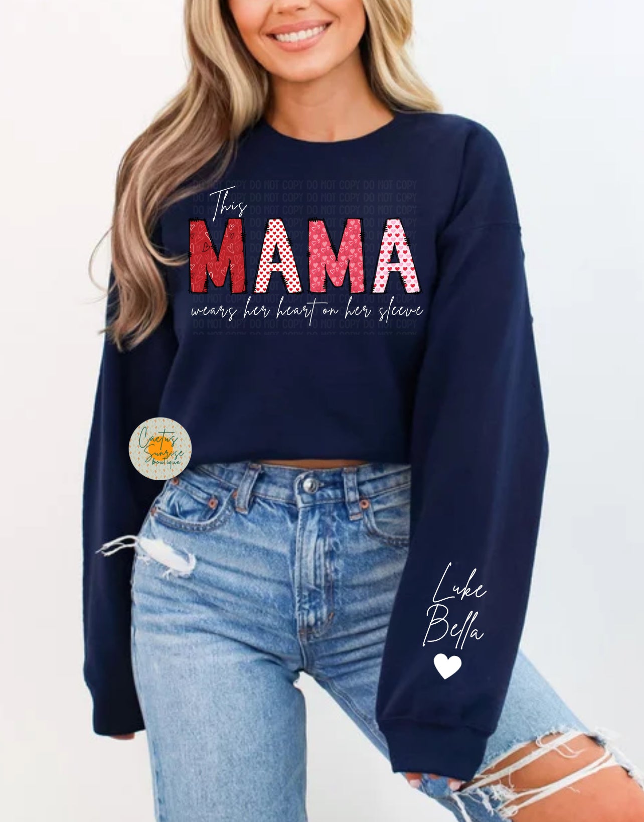 Mama -DTF Transfer & sleeve