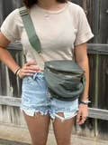 Nylon Double Zip Bum Bag #802