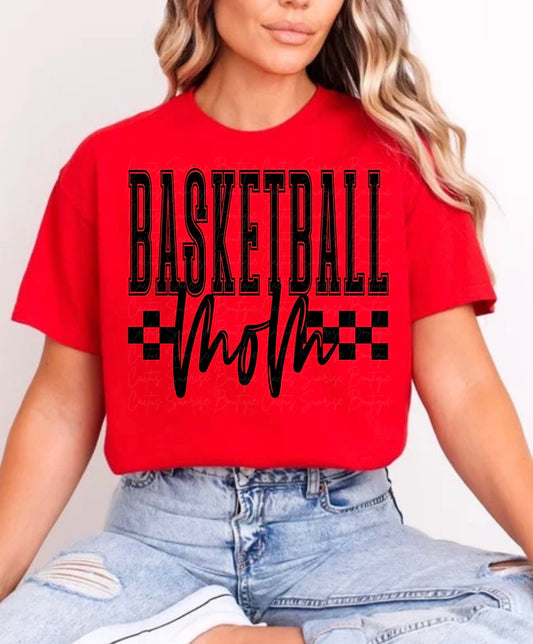 Basketball Mom Checkered
