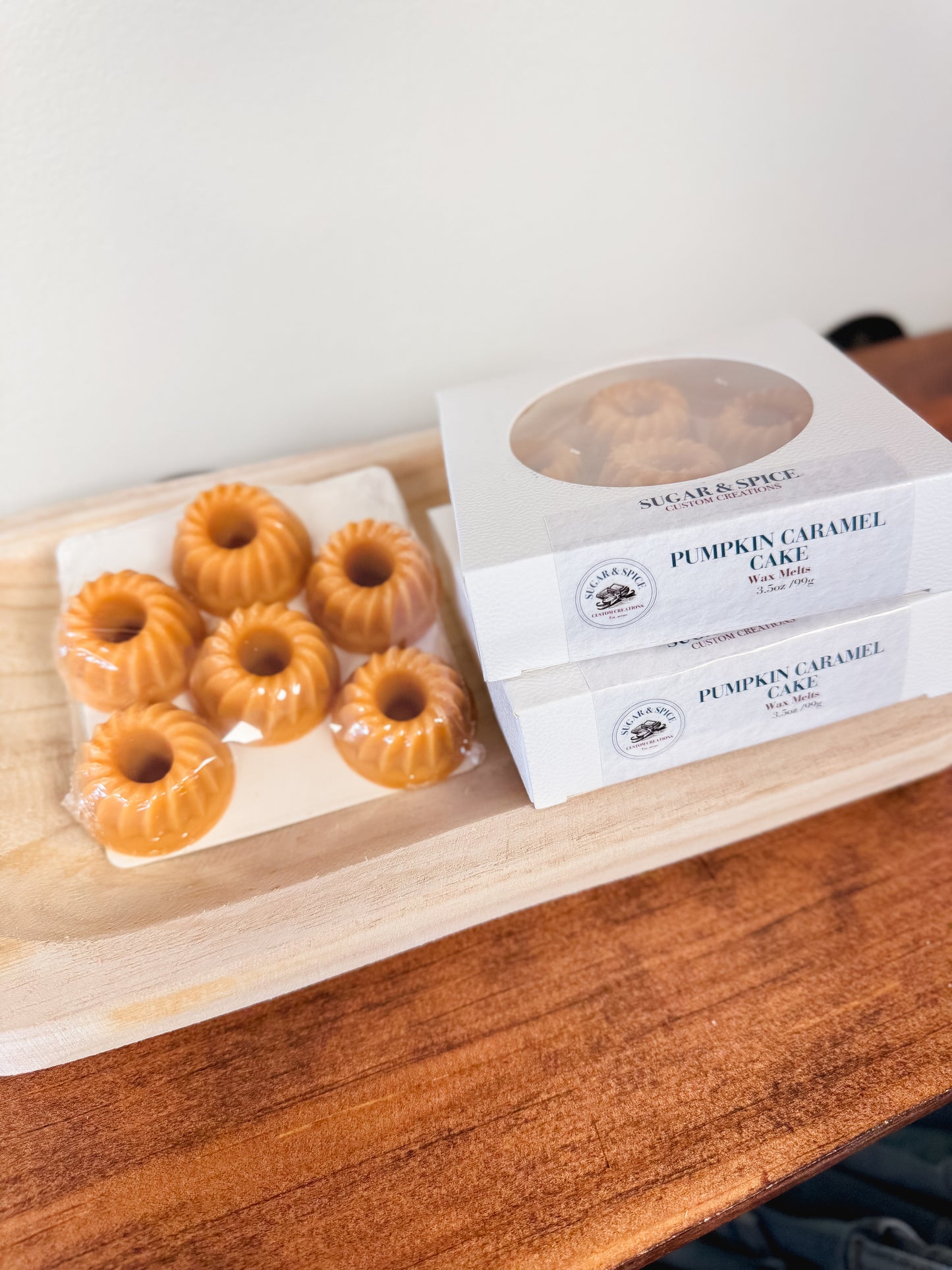 Pumpkin Spice Cake Wax Melts / Pumpkin Caramel Swirl