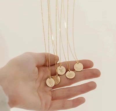 Birth Flower Necklace