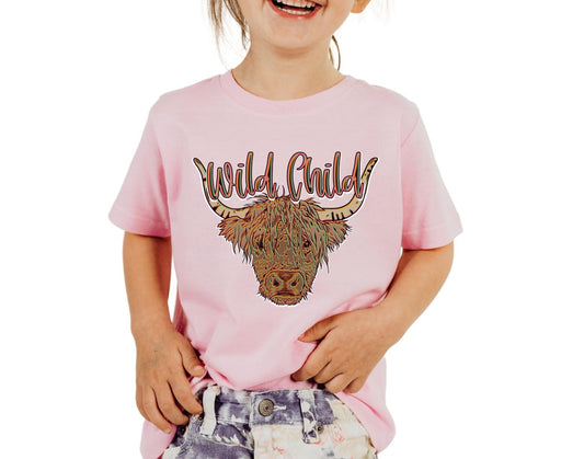 Wild child pink Youth/Toddler/Onesie Tee