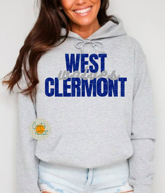 West Clermont Wolves Faux Glitter