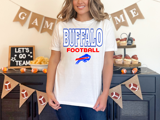 Buffalo Football Faux Embroidery