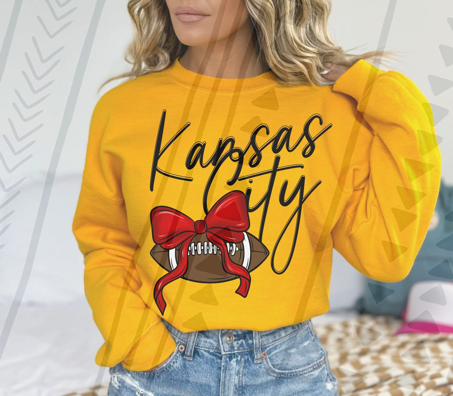 Kansas City Football Bow