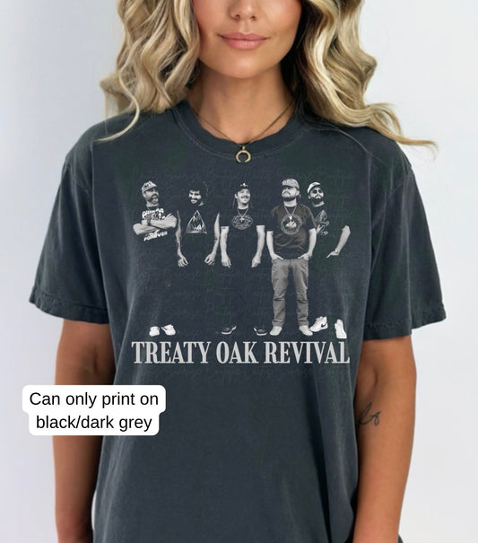 Treaty Oak R Half-Tone (only on black/dark grey apparel)