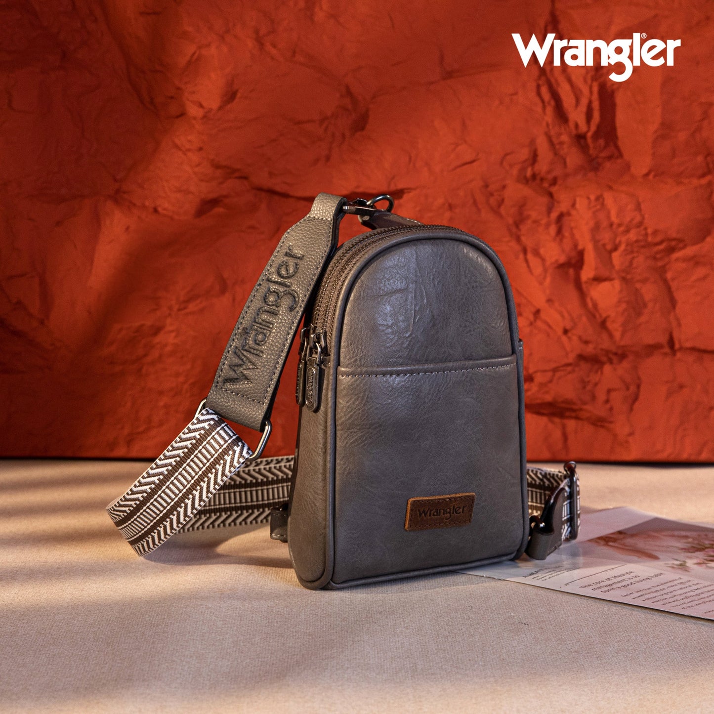 Wrangler Sling Crossbody- Grey