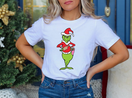 Grinch with cup