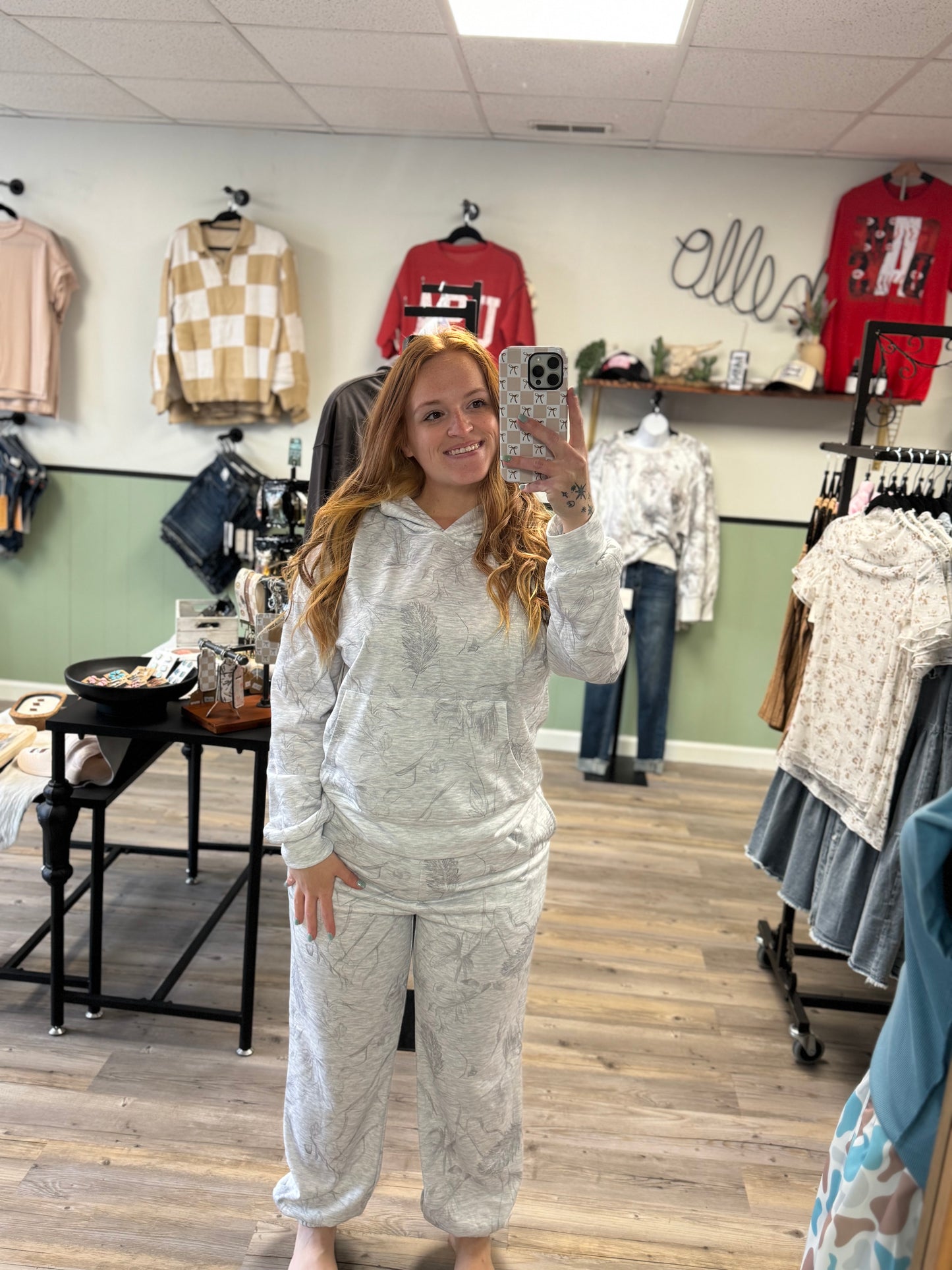 2 piece hooded sweat set