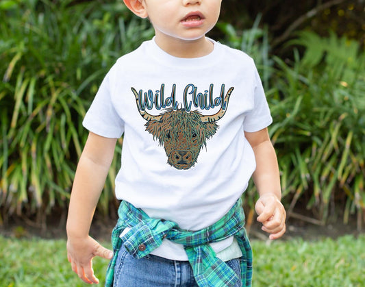 Wild Child Blue Youth/Toddler/Onesie Tee