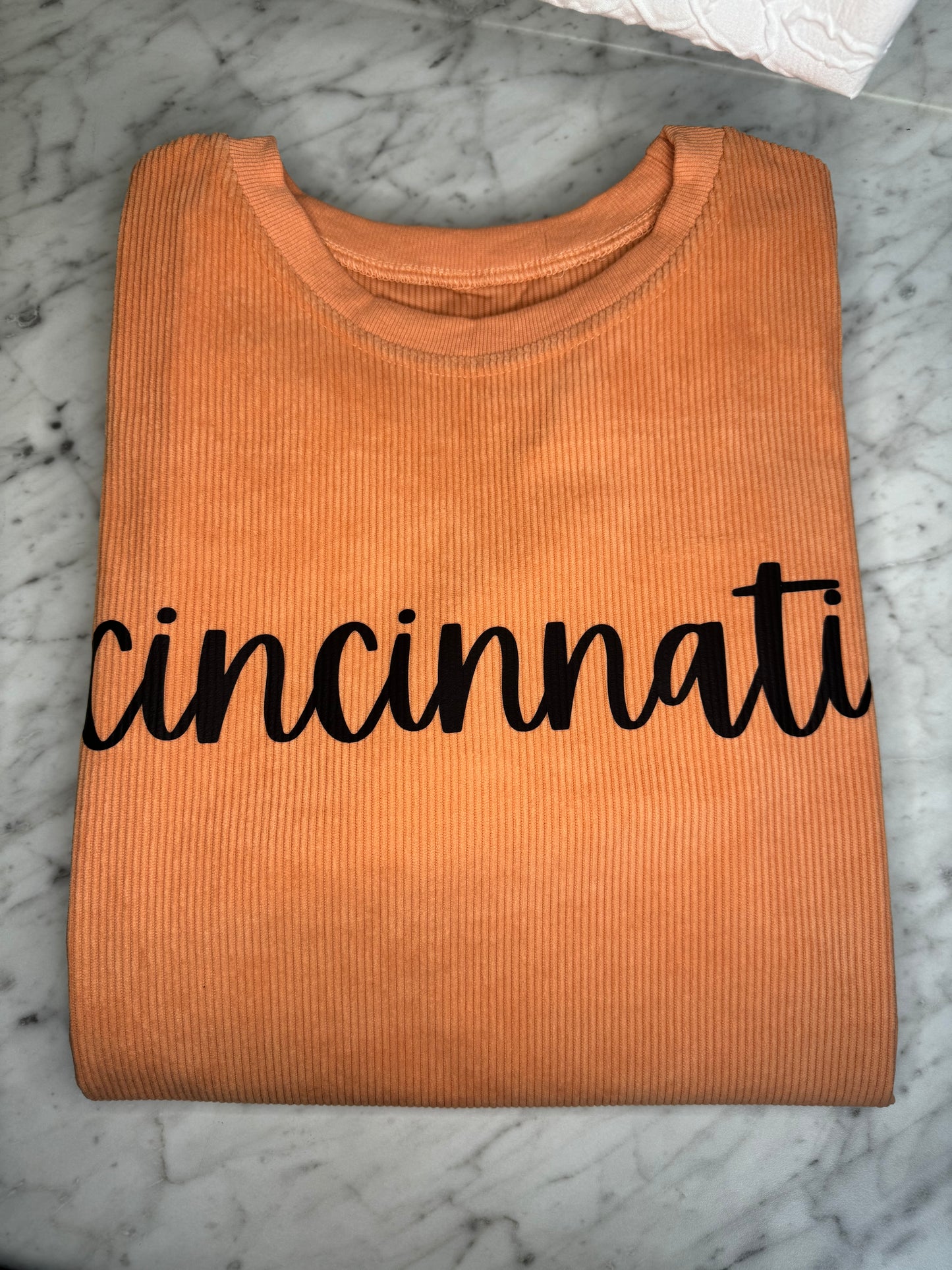 Cincinnati Corded Crewneck