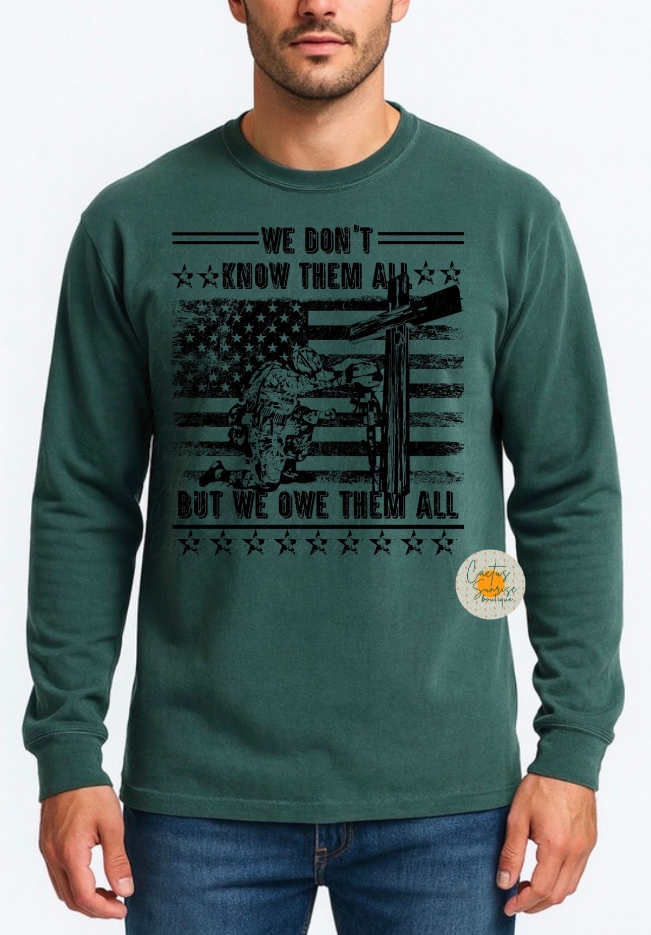 Owe them all -black words