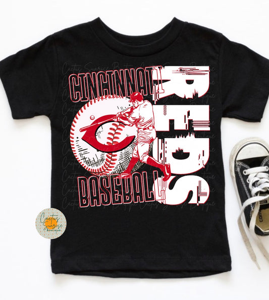 Reds Baseball Youth/Toddler/Onesie Tee